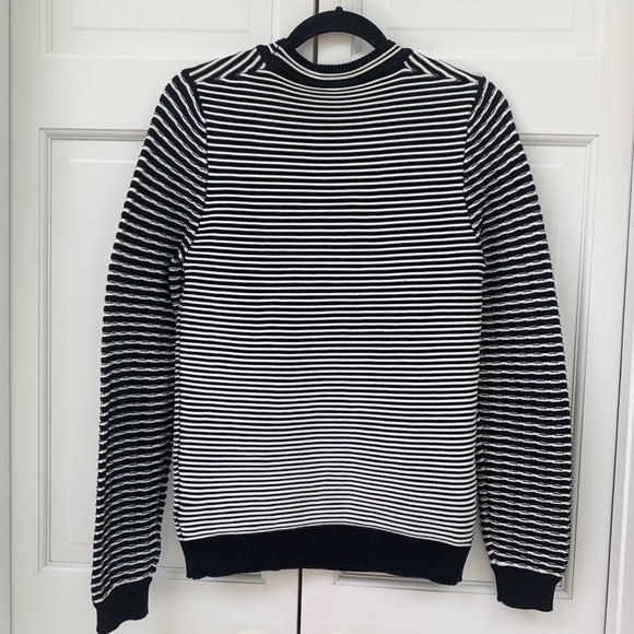 Kenzo Black and White Striped Knit Sweater - Picture 8 of 8